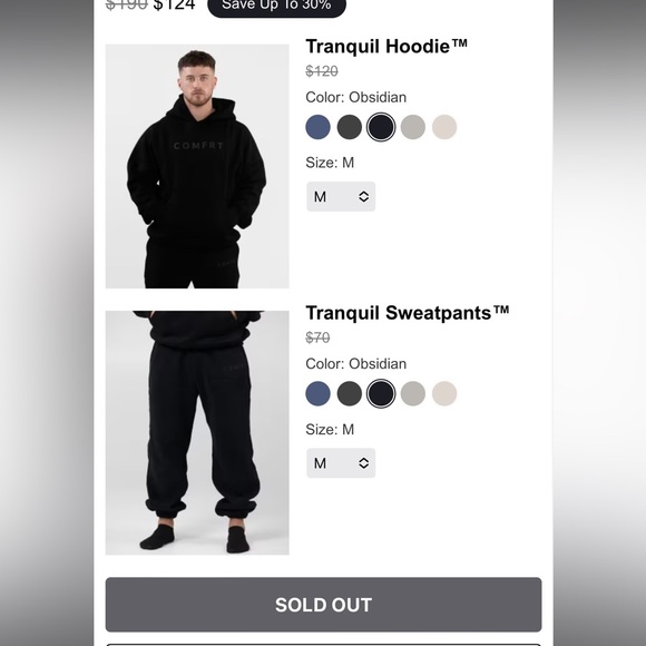 COMFRT SWEAT SET 🖤 - Picture 2 of 2